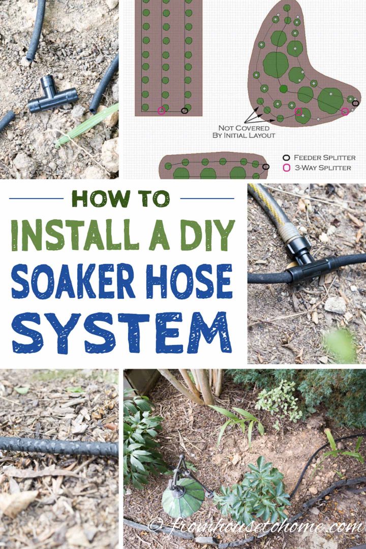 DIY Soaker Hose System (How To Install Soaker Hoses For A Greener Garden) -  Gardening @ From House To Home