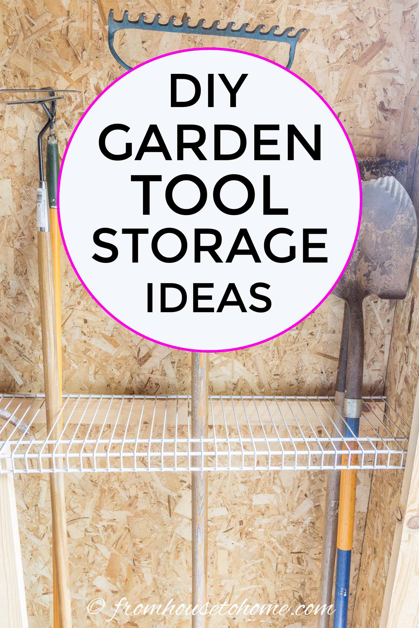 DIY garden tool storage ideas