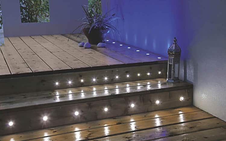 Decking & Ground Lights, Photo by B&Q | 8 Landscape Lighting Effects and How To Use Them