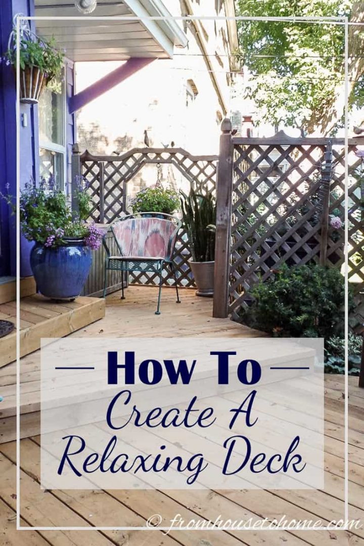 How To Create A Relaxing Deck