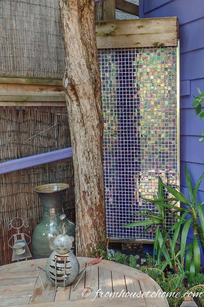 Mosaic Tile Water Fountain
