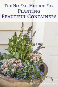 The No-Fail Method for Planting Beautiful Containers | I use this formula to plant all of my outdoor containers. It never fails to produce beautiful planters that are easy to create.