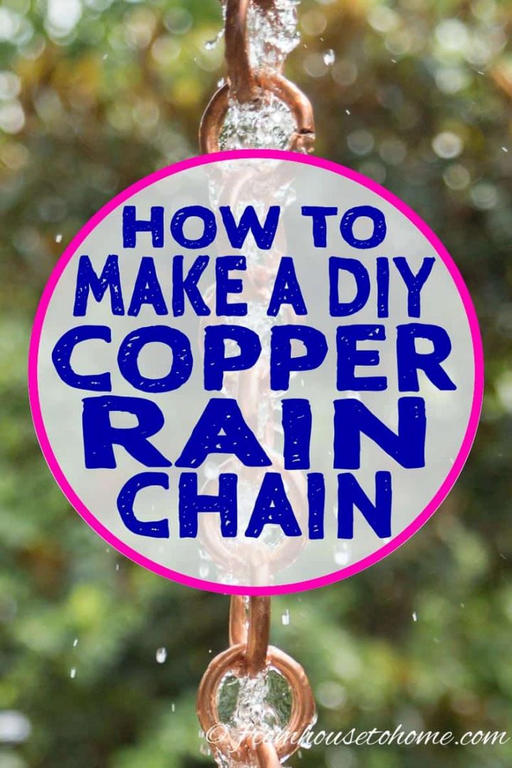 How to make a DIY copper rain chain