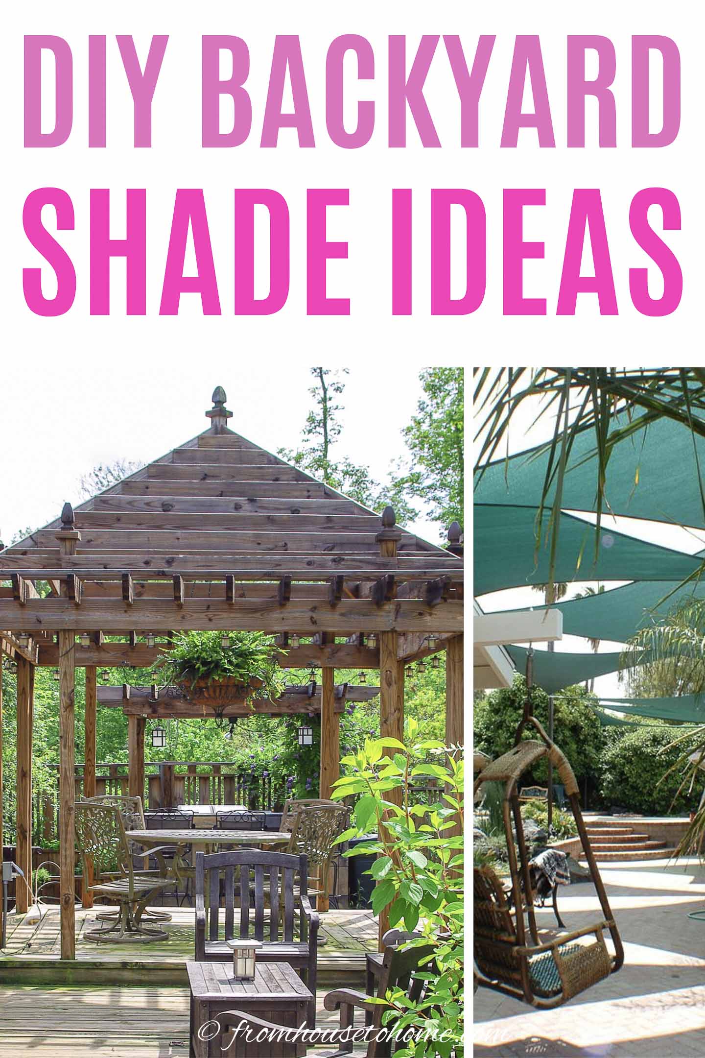 DIY backyard shade ideas