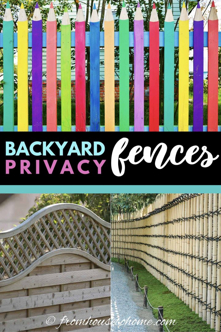 Backyard privacy fence ideas