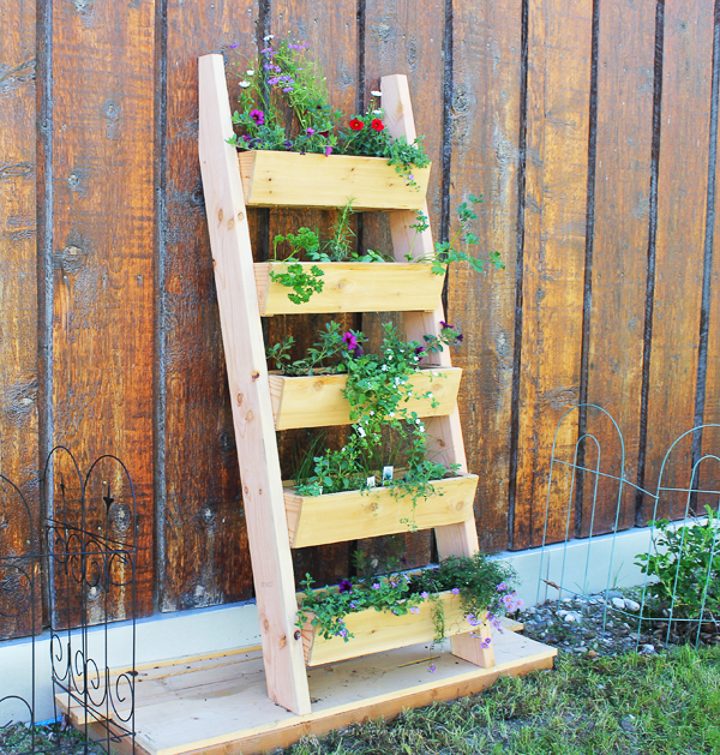 Ladder vertical garden by ana-white.com
