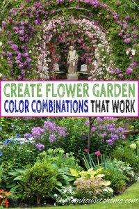 how to create flower garden color combinations that work