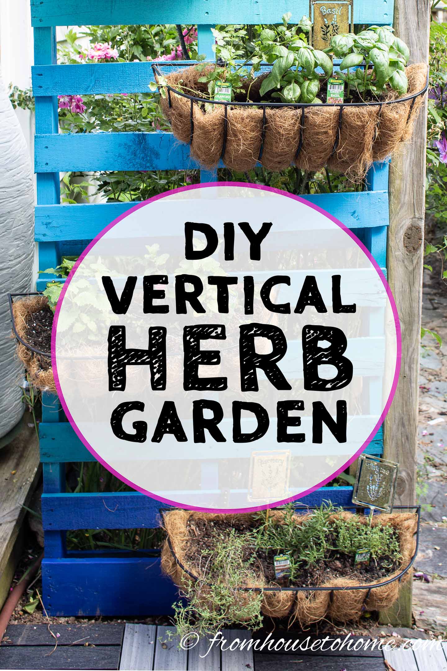 Easy DIY pallet herb garden
