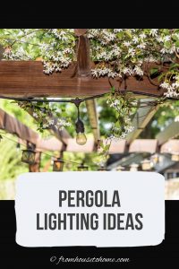 Pergola lighting ideas