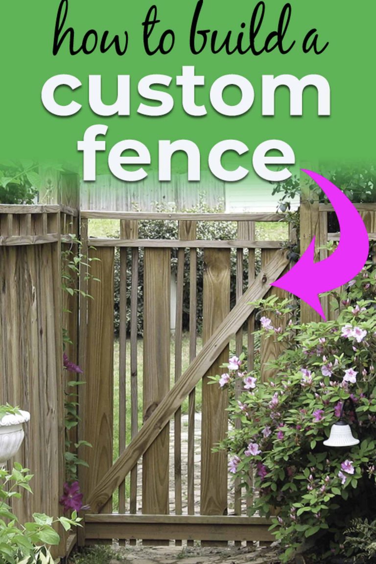 DIY Custom Fence (How To Build A Wooden Fence That Doesn’t Look Like Everyone Else’s)