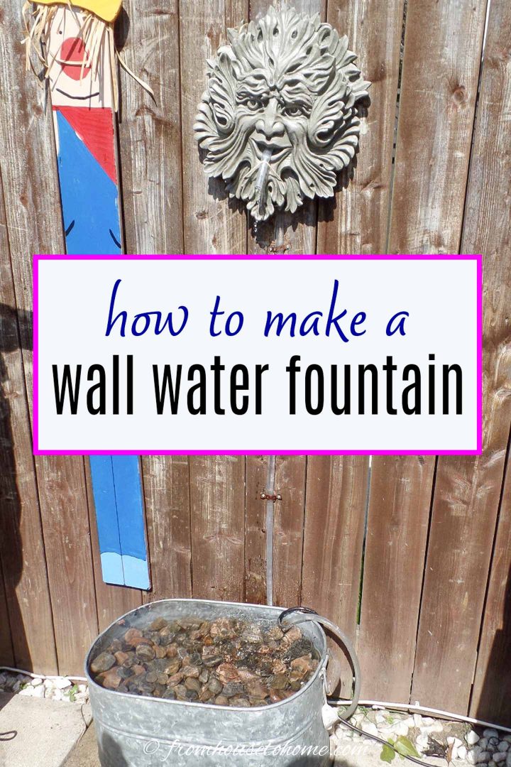 How to make a DIY wall water fountain