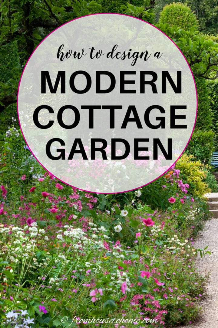 how to design a modern cottage garden