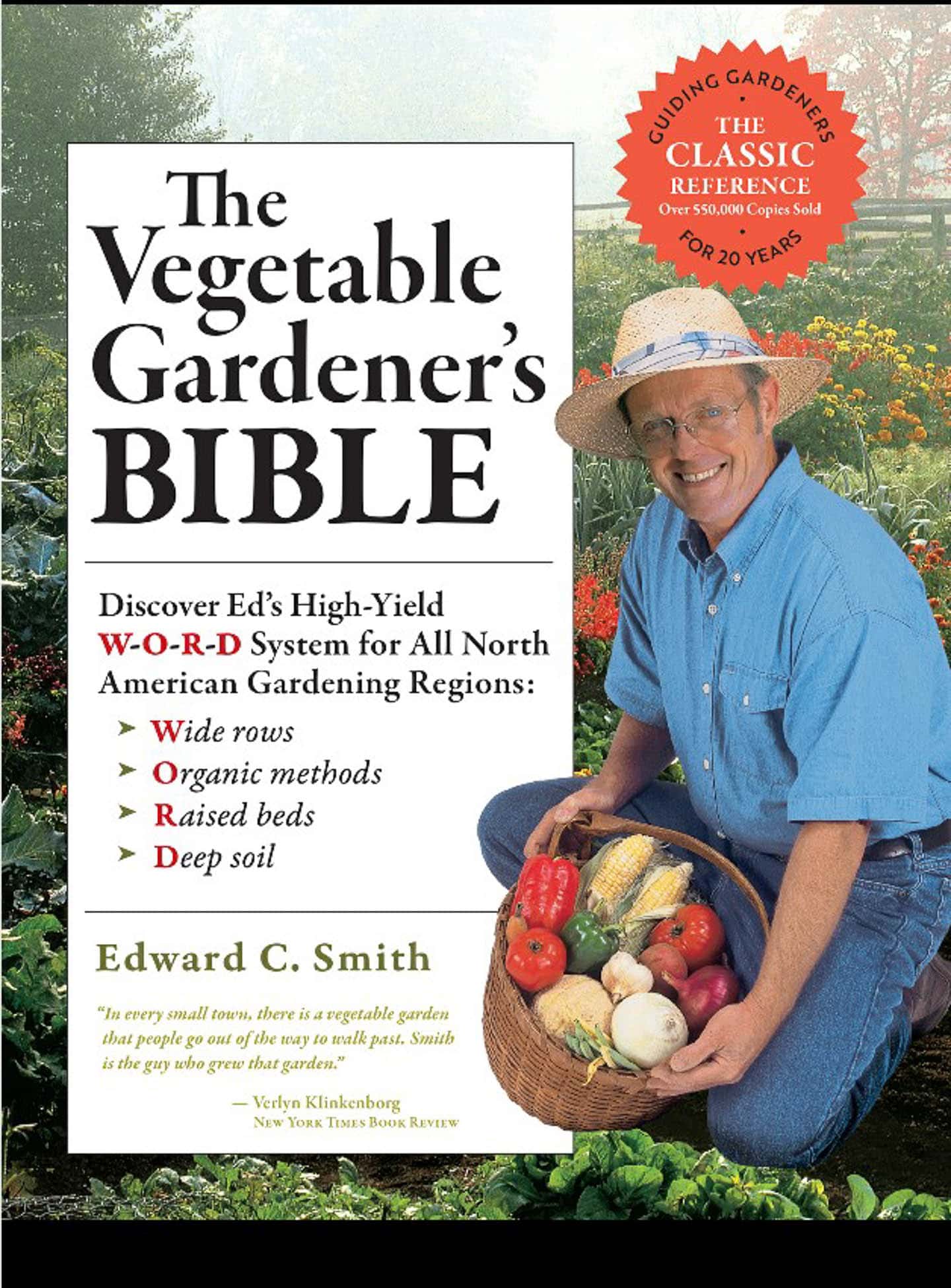 Book cover for The Vegetable Gardener's Bible