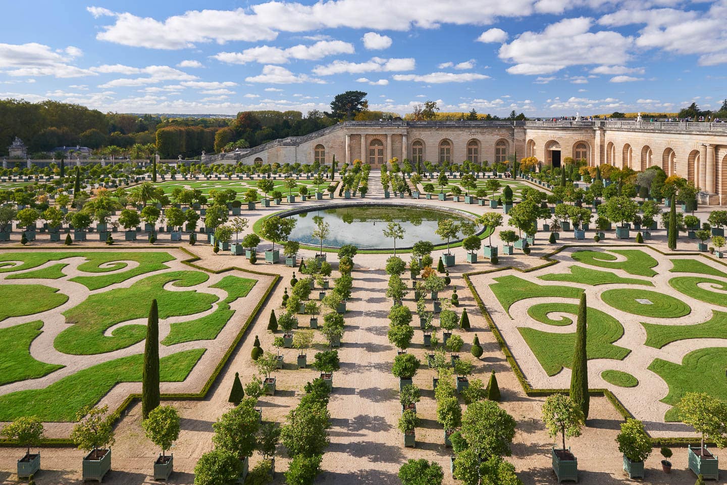 The geometric formal garden at Versailles
