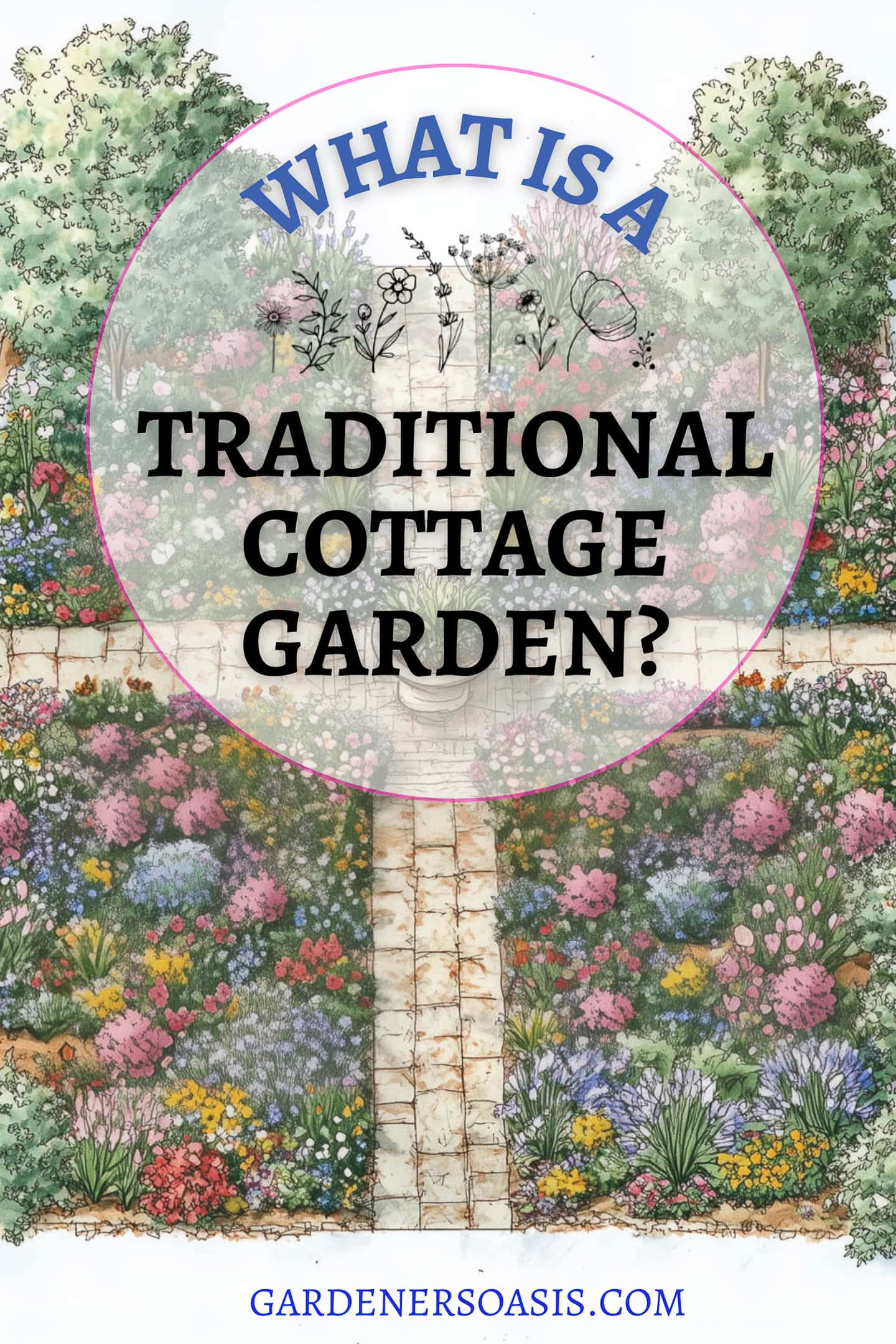What is a traditional cottage garden?