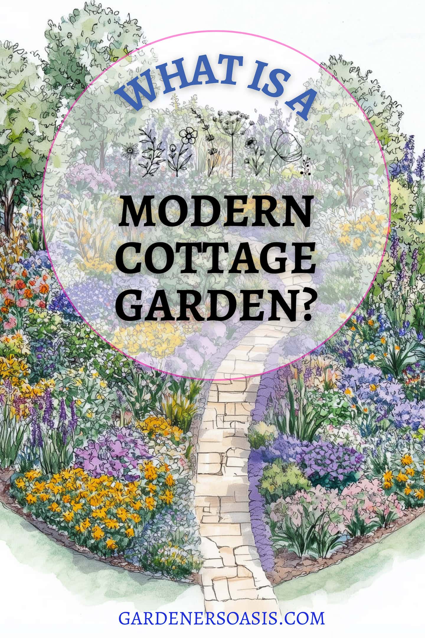 What is a modern cottage garden?