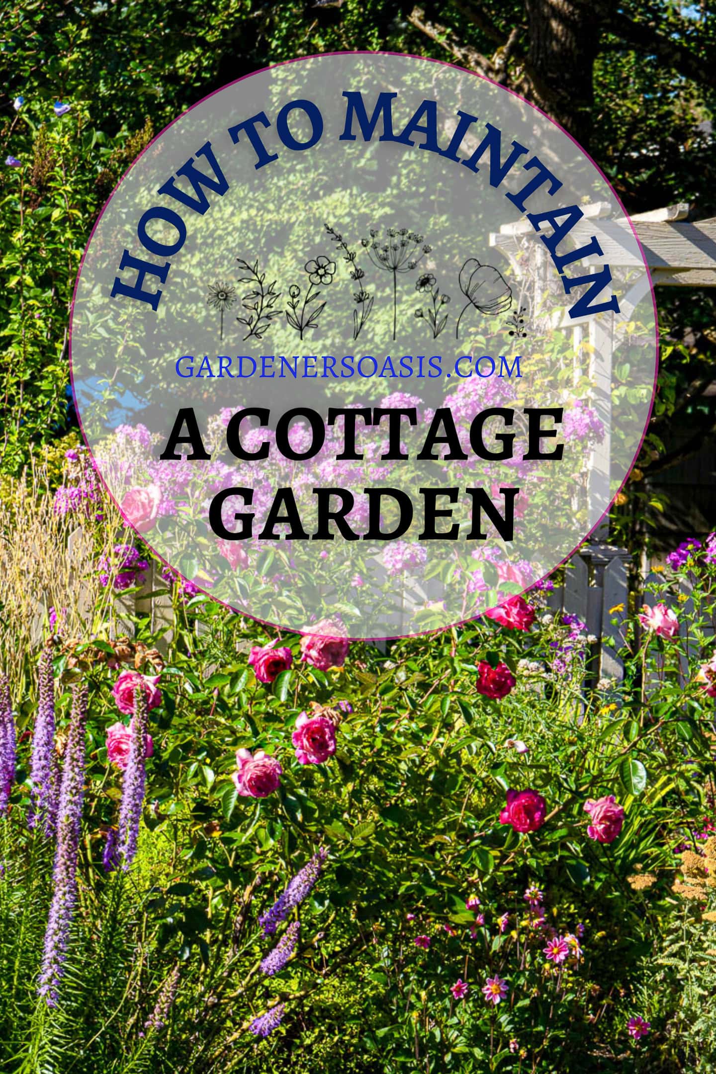 how to maintain a cottage garden