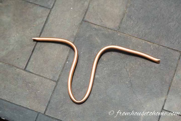 Make a V out of an extra piece of copper