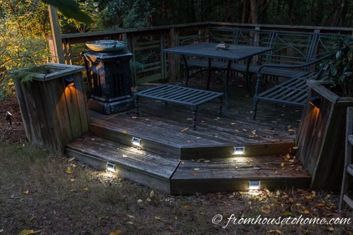Lighting steps makes sure people can see them