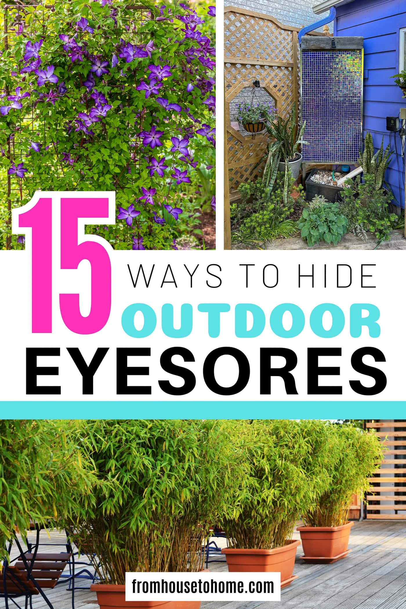 15 ways to hide outdoor eyesores