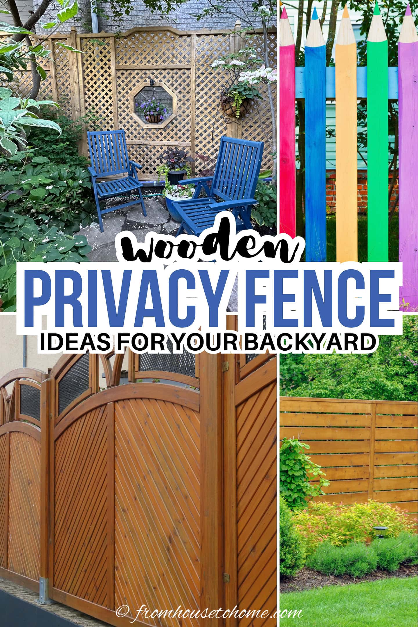 wooden privacy fence ideas for your backyard